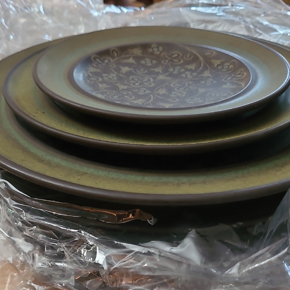 Francesca's Collections Green Modern Dinnerware Set